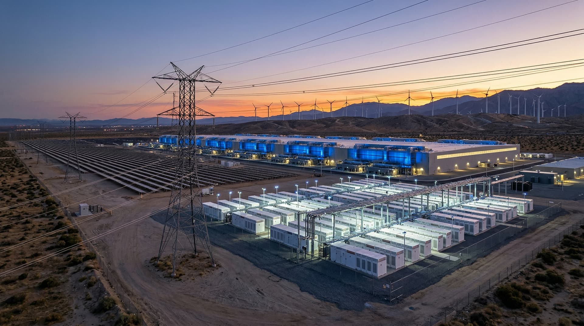 Grid-Scale Energy Storage Demand Surges 45% to 10 GW on AI Data Centers
