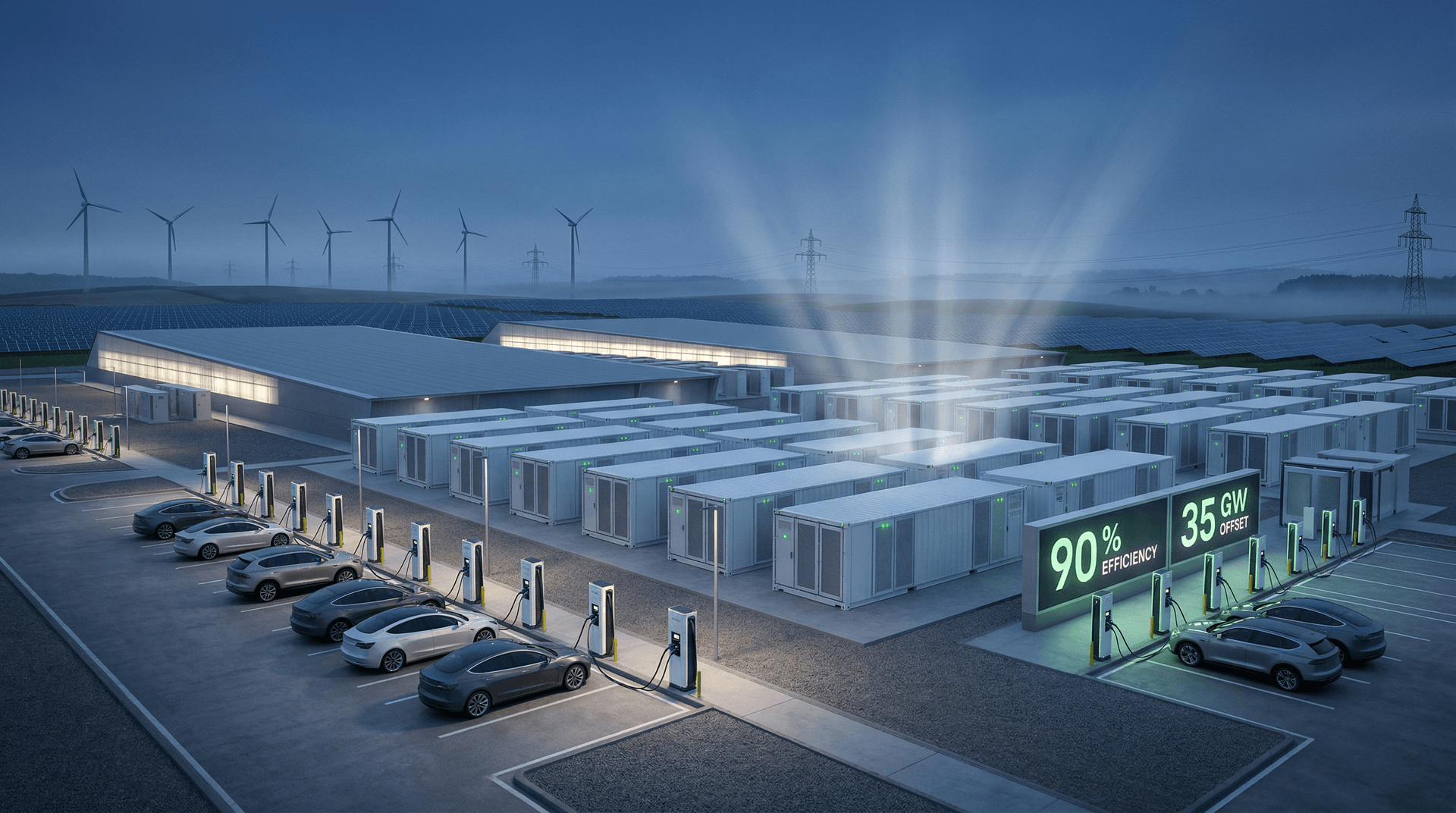 Battery Storage AI Counters 35 GW US Data Center Crunch by 2030