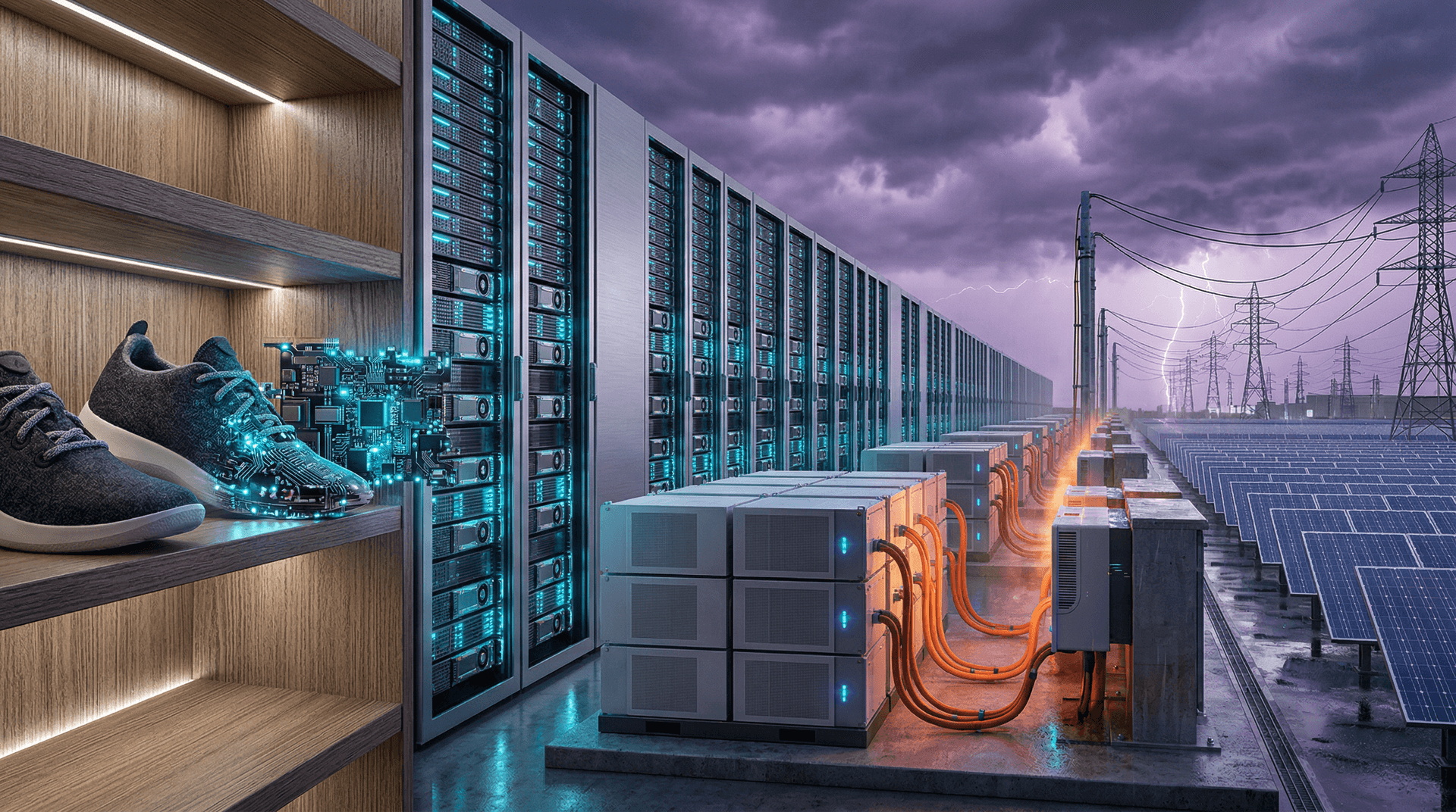 Battery Storage Crunch Looms as Allbirds AI Pivot Surges Stock 300%