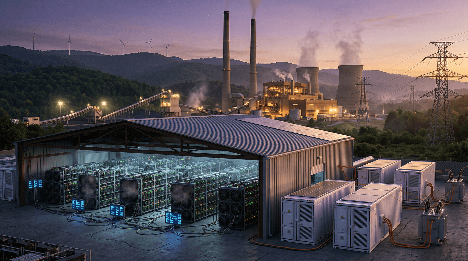 Crypto Mining Grid Storage Demand Surges 500 MW at WV Grant Town Plant