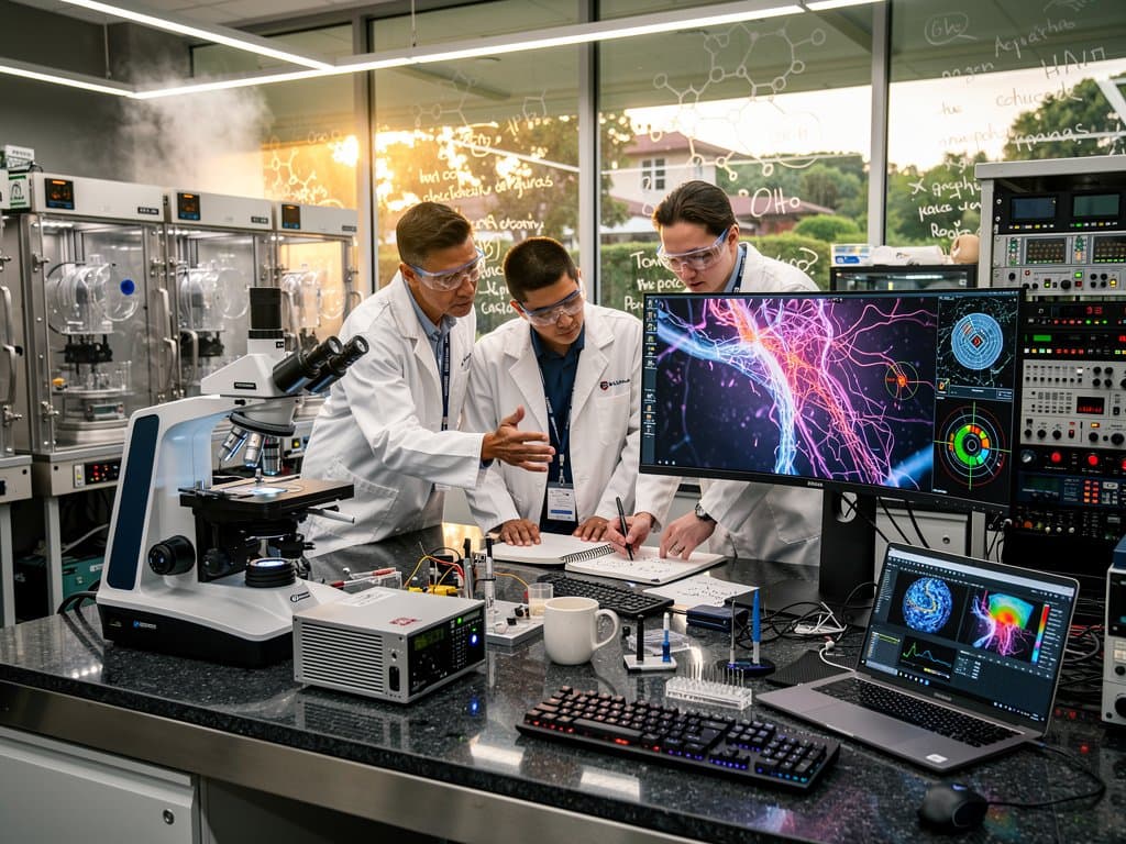 UC San Diego researchers view AI microscopy real-time footage of battery cells in advanced lab