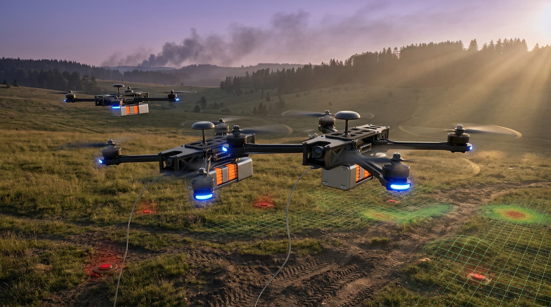 Battery Breakthroughs Enable 12-Hour Drones for AI Landmine Detection